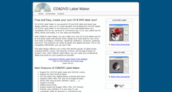 Desktop Screenshot of cddvdlabelmaker.com